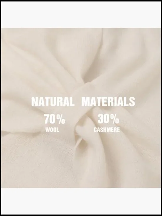 Cashmere Blend Shawl Wrap Oversized Pashmina Elegant Travel Scarf All-Season - Picture 5 of 7